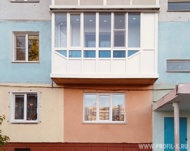 Тёплое остекление балкона ПВХ